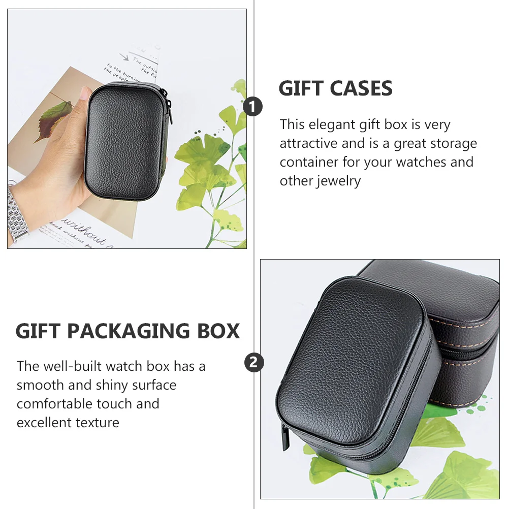 

Чехол для хранения часов, органайзер-коробка для путешествий, черная фланелевая одиночная мужская и женская