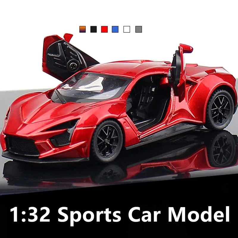 1:32  Car Alloy Sports Model Diecasts Metal Toy Vehicles Car Model High Simulation Gifts