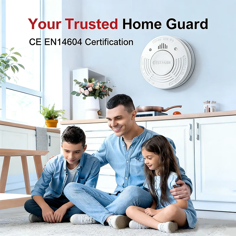 CCEsafety SA11 10 سنوات كاشف الدخان الكهروضوئي حساسات الدخان CE EN14604 معتمد CR123A بطارية LED مؤشر أمن الوطن #6