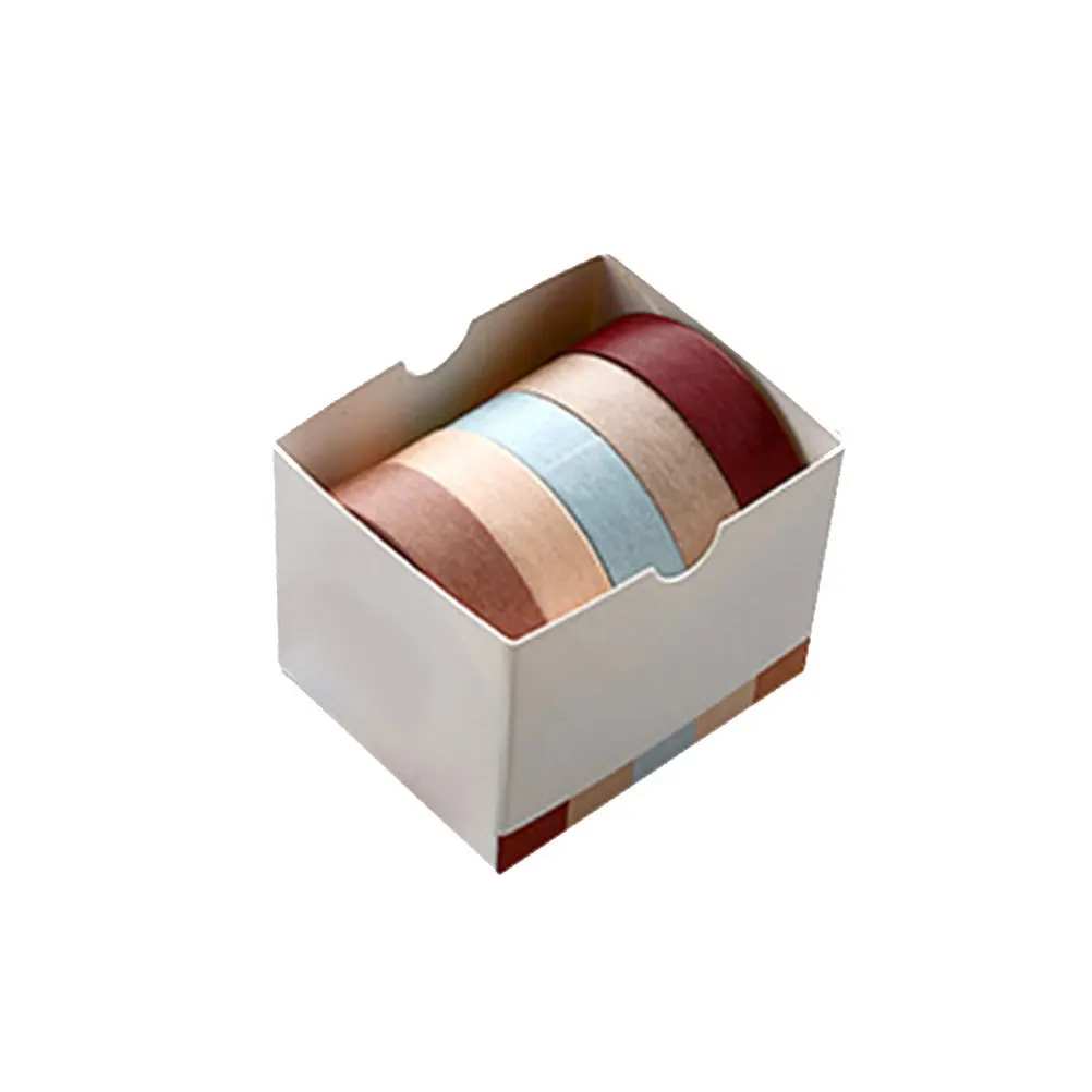 5 قطعة شريط اشي ملون صديق للبيئة ورق زينة لاصق لتغليف الهدايا ألبومات الصور Diy بها بنفسك الحرف المجلات جدار الفن