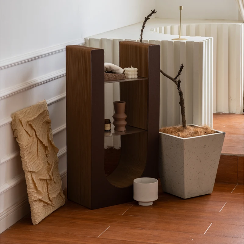 Living Room ECO Accordion Kraft Paper Table Folding Honeycomb Cardboard Flexible Storage Side Table