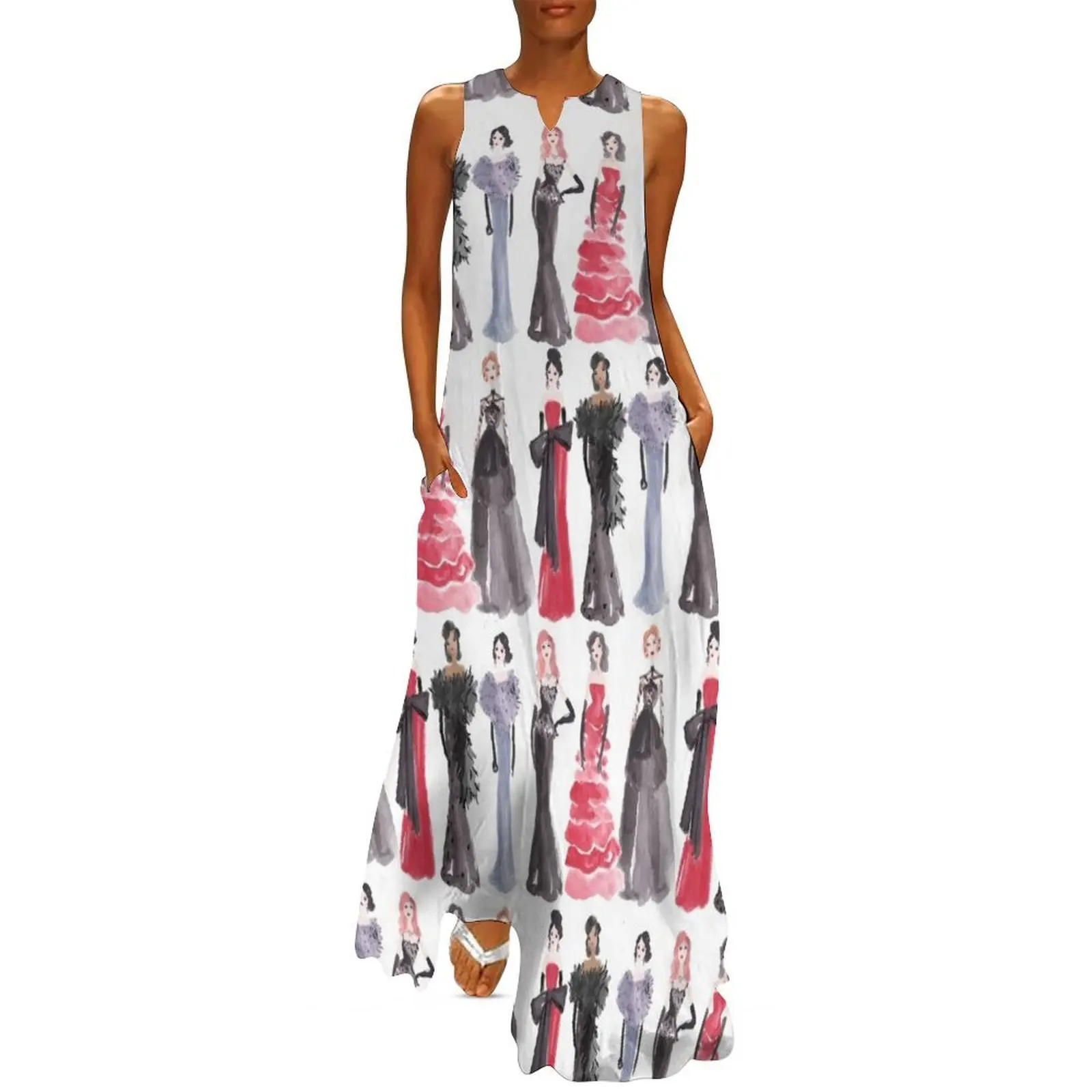 

The Red Carpet Long Dress Summer dresses for women Women's summer dresses beach outfits for women Dresses for wedding party