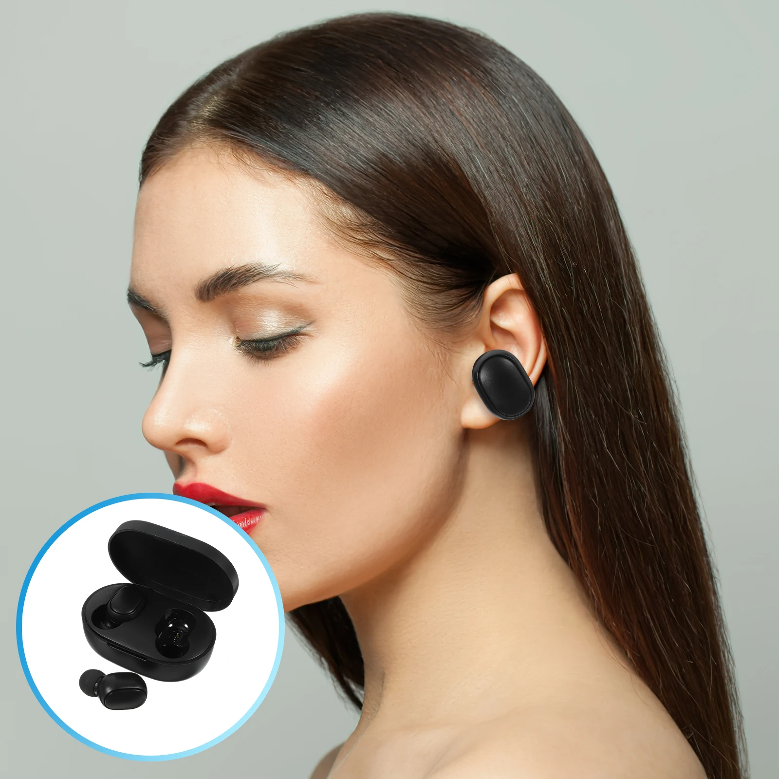 

Wireless Headphones In ear Earbuds ABS Mini Black Sports Lightweight Comfortable Long lasting High Quality Perfect