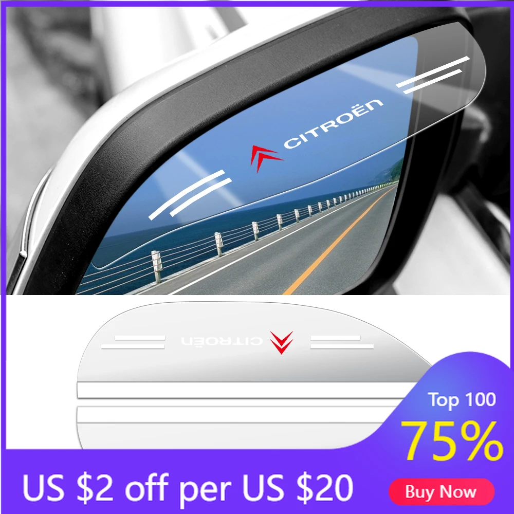 Наклейки-на-зеркала-заднего-вида-для-citroen-c4-picasso-xsara-c5-aircross-cactus-c1-2-шт-ПВХ-прозрачные-защита-от-дождя-хит-продаж-2026-года