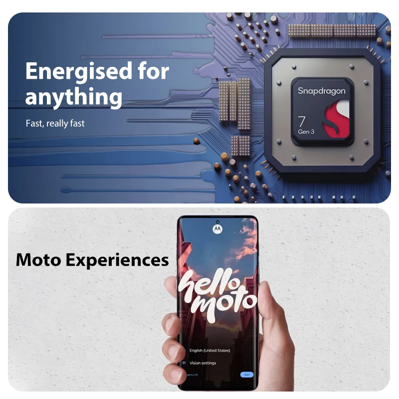 هاتف موتورولا ايدج 50 برو 5G الذكي سنابدراجون ®   شاشة 7 Gen 3 6.7 بوصة OLED كاميرا رئيسية 50 ميجابكسل شاحن سريع 125 وات بطارية 4500 مللي أمبير في الساعة