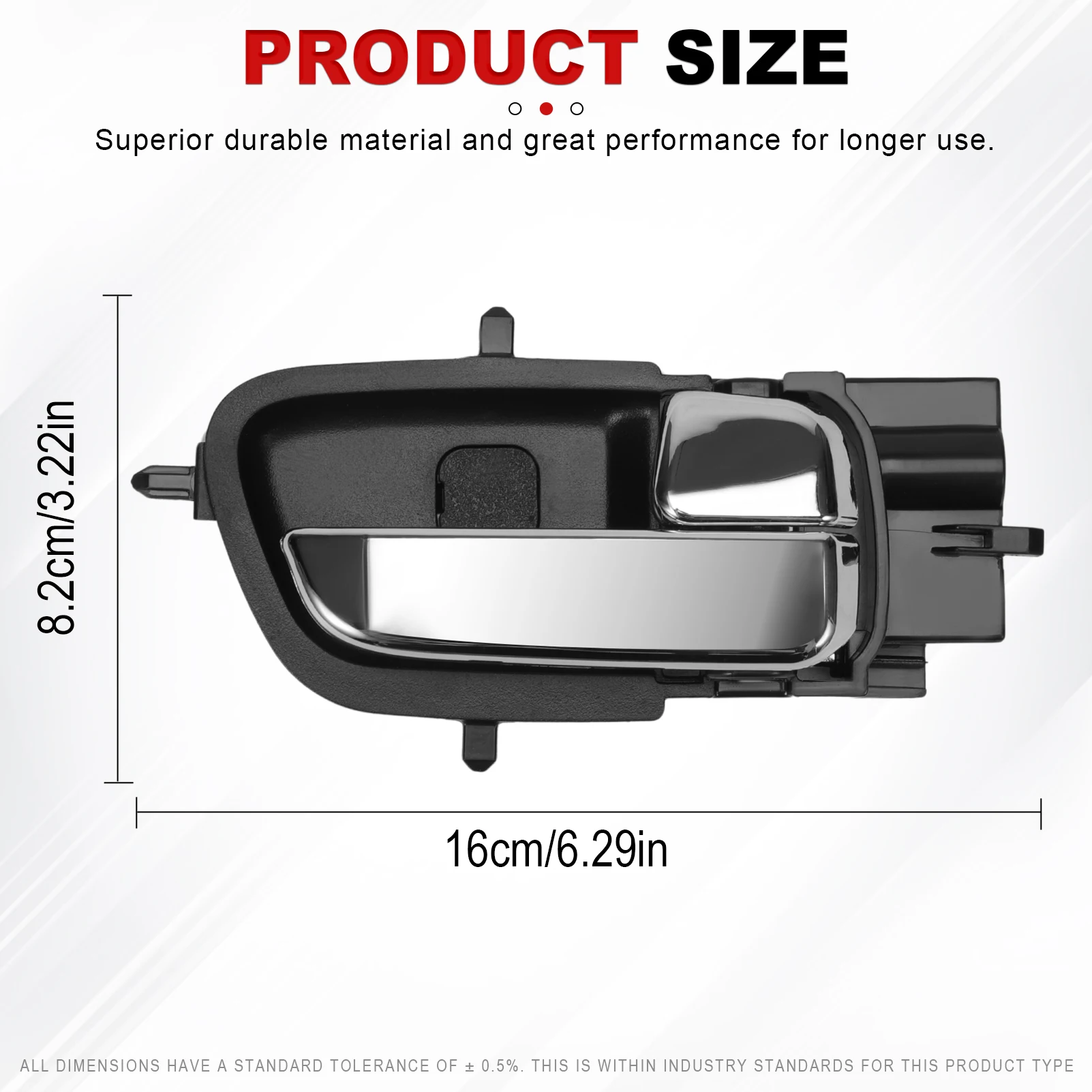 82610-1J000 Left / Right Chrome Inside Interior Door Handle 82620-1J000 for HYUNDAI I20 2008 2009 2010 2011 2012 2013 2014 2015