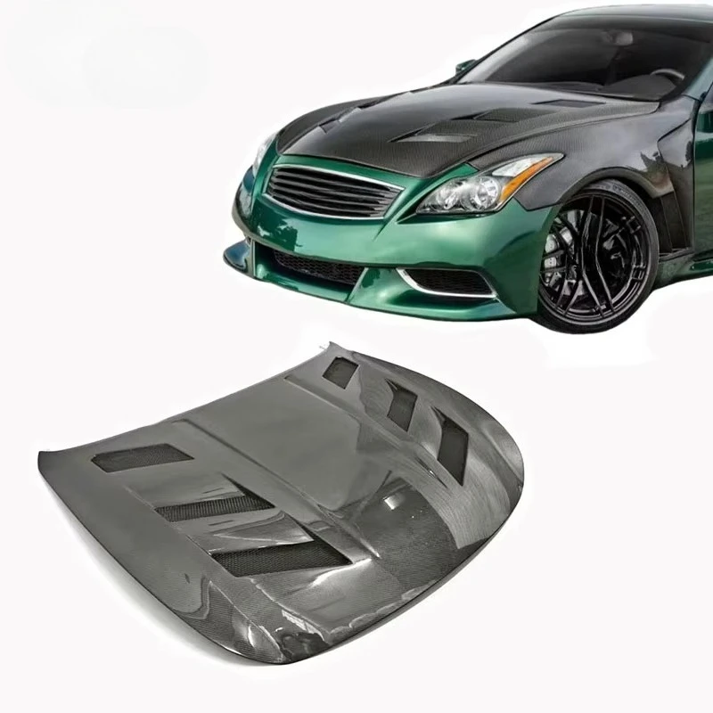 Honeycomb‑Style Carbon Fiber Engine Hood Bonnet For Infiniti G37 4‑Door Sedan 2008‑2014