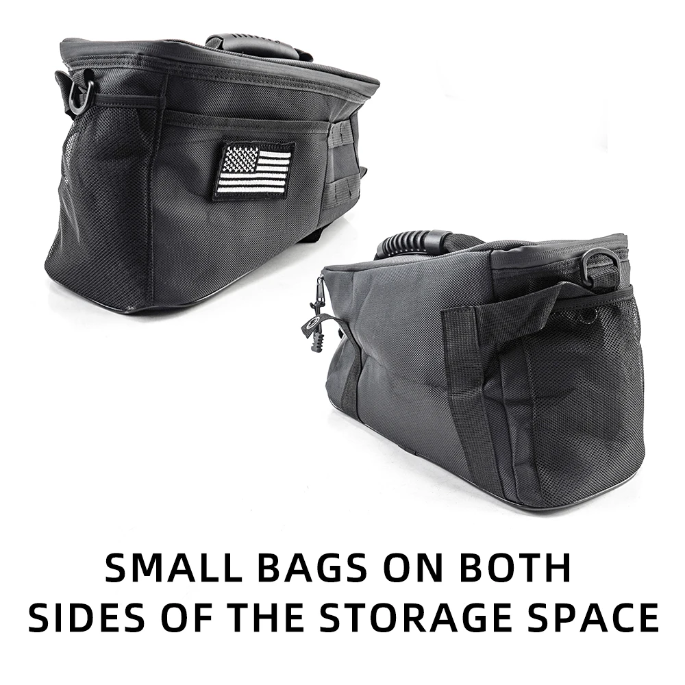 2 أكياس تخزين قماش أكسفورد سميكة 200D، متعددة الوظائف وواسعة، مناسبة للتخزين، مناسبة لصندوق السيارة