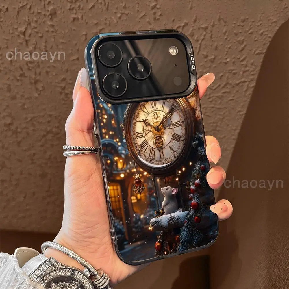 

Christmas hamster Phone Case case for iPhone17 16 15 14 13 12 11 Pro/ Max/Plus shock-proof rear cover anti-fingerprint