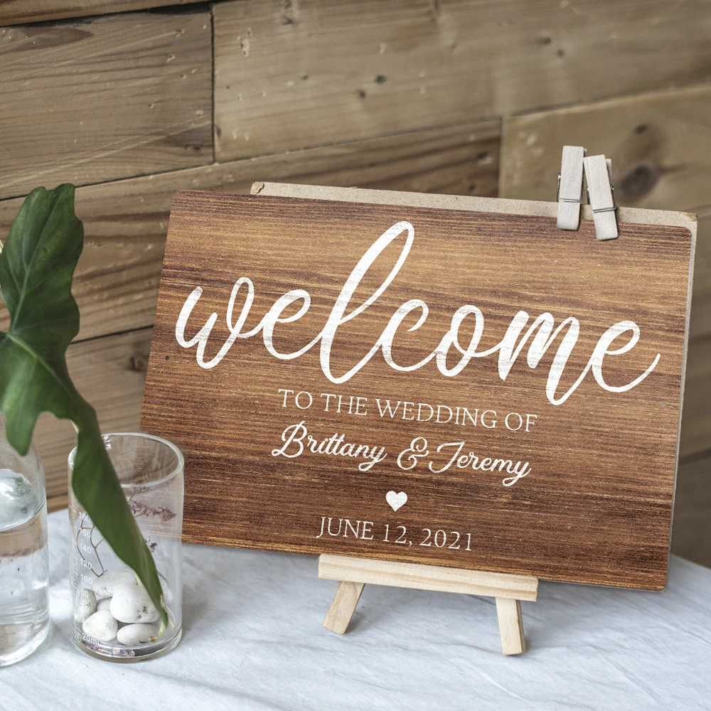 Putuo Decor 1pc Custom Metal Tin Sign, Rustic Decorations for Anniversaries, Ceremony and Reception, 12x8 Inches Metal Sign