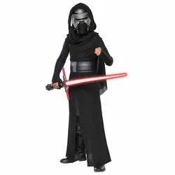 Deluxe Kylo Ren Classic Cosplay abbigliamento bambini 4-10 anni Halloween Movie Costume 4 pezzi set