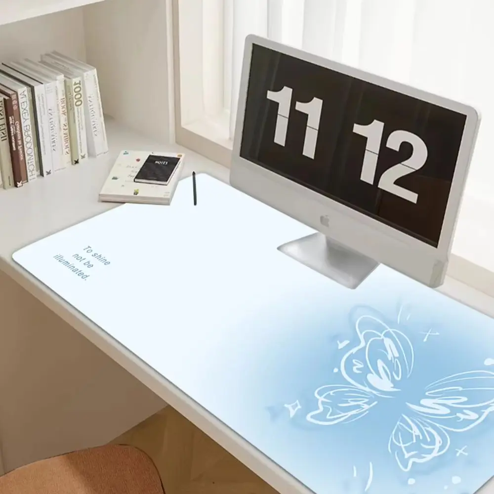 High Beauty Blue Series Fresh Ins Mouse Pad Gamer HD Custom Mousepad Natural Rubber Office Mouse Mats Desktop Computer Desk Pad