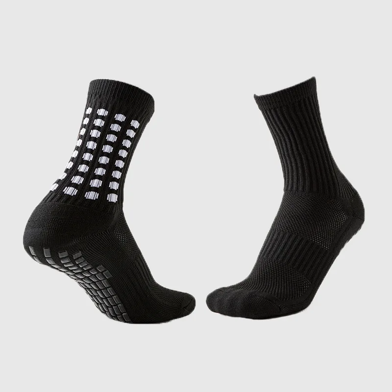 

1/3 Pairs Men's Soccer Socks Anti-slip Cushioned Bottom Breathable Sports Socks for Football Basketball