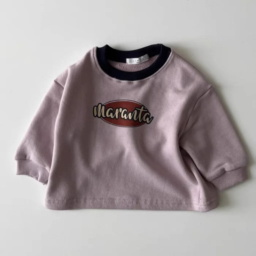 2024 Autumn New Baby Long Sleeve T Shirts Boys Girls Letter Print Sweatshirt Infant Toddler Fashion Kids Versatile Casual Tops