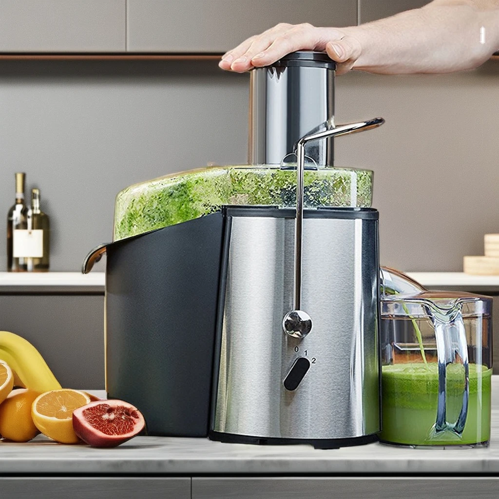 850W キッチン家電 家庭用 強力 高速 電動ジューサー 果物野菜抽出機 大口径ジューサー