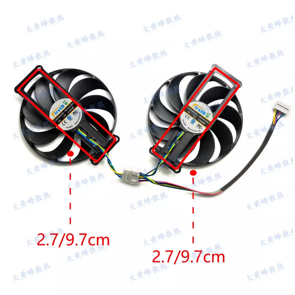 New Cooling Fan for ASUS GTX1660 GTX1660S GTX1660ti RTX2060 RTX2060S RTX2070 DUAL Graphics Video Card