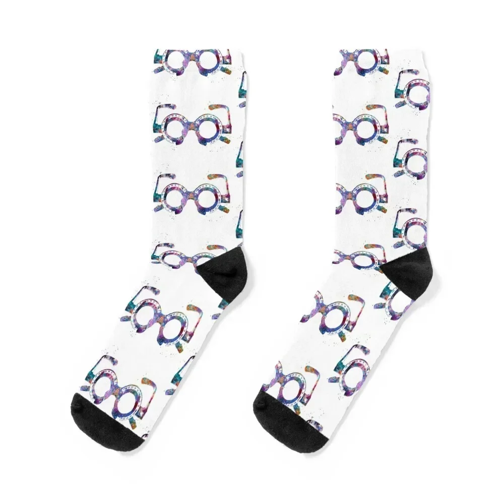 Optical Trial Frame Socks hiphop bright garter cotton Boy Child Socks Women's