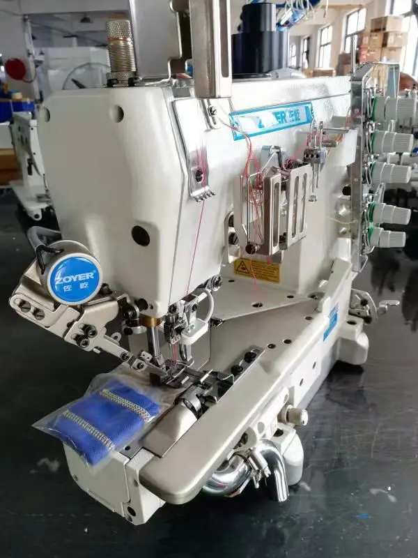 ZY600-35BBDA Zoyer سرير مسطح صغير Rollededdge تمتد السيارات المتقلب التعشيق ماكينة خياطة عالية السرعة ماكينة خياطة صناعية