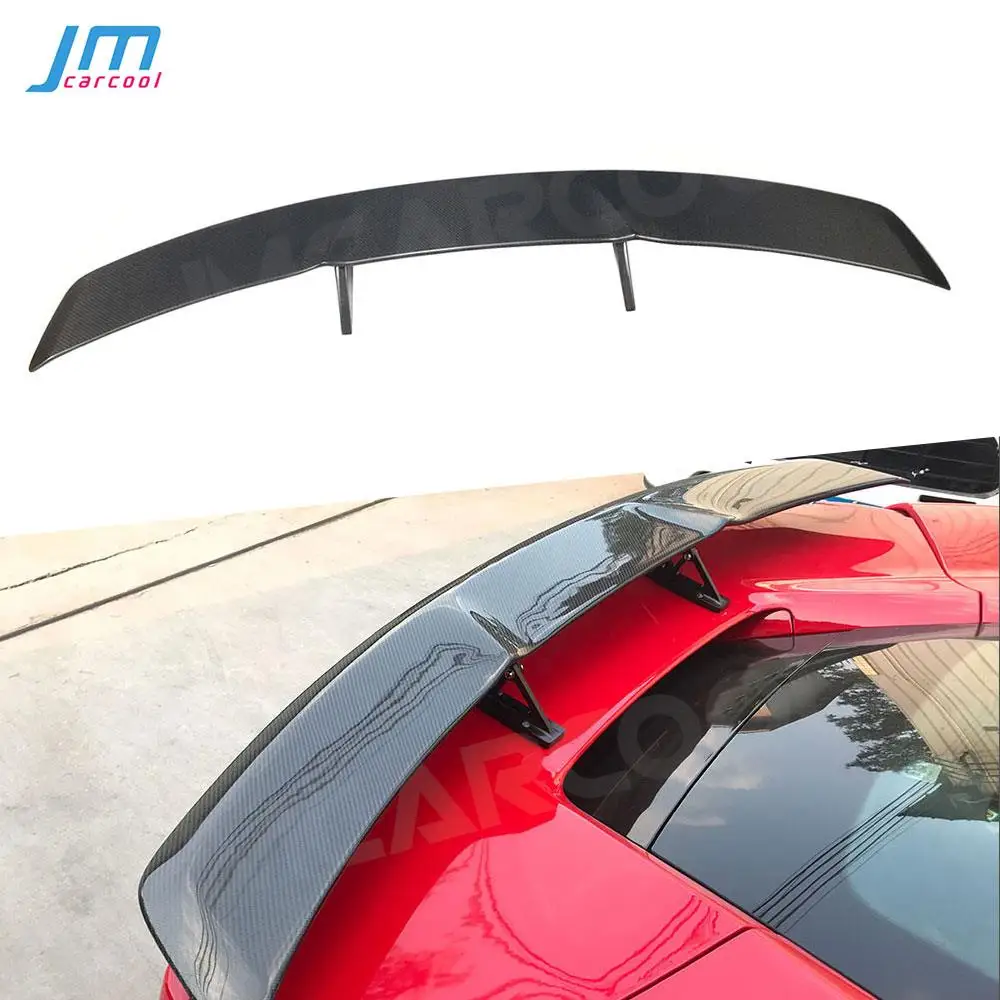 

Dry Carbon Fiber Rear Trunk Chin Spoiler FRP Unpainted Black Lip Wings Case for Ferrari 488 N Style 2015 2016 2017 2018