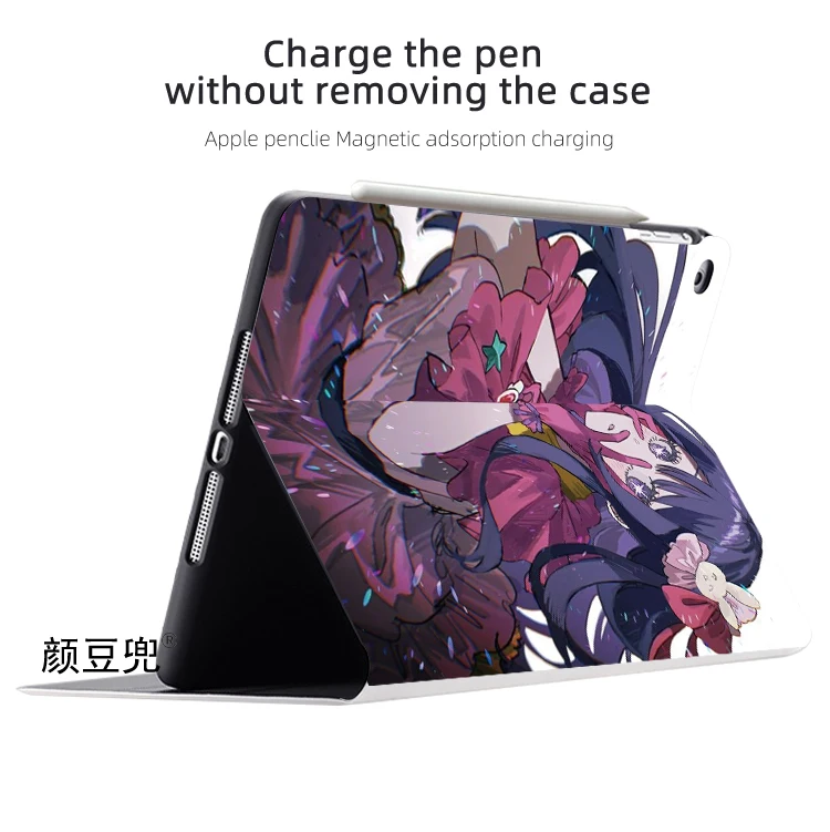 OSHI NO KO-Anime Hoshino Ai Case para iPad 10.2, 9th, 10th, Air 2, 3, Mini, 6, 5, Silicone de luxo, Pro 12.9, Air4, iPad Pro 11