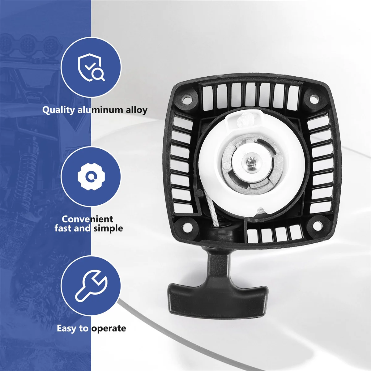 Arrancador de tracción A57G (centro de garra de Metal) arranque para motor 23Cc 26Cc 29Cc 30,5Cc Zenoah CY para 1 5 Hpi Baja 5B Rovan LT Losi 5Ive-