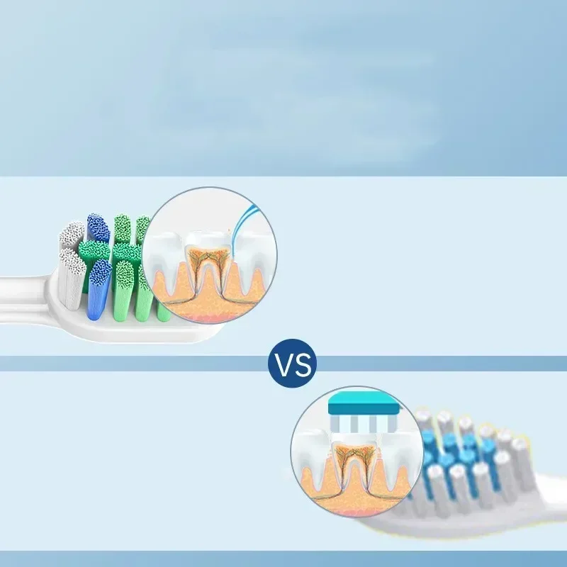 4 szt. Elektryczna szczoteczka do zębów wymienna główka główki szczoteczki do zębów dla Phil HX3/6/9 Series miękkie dysze z włosia Dupont ips