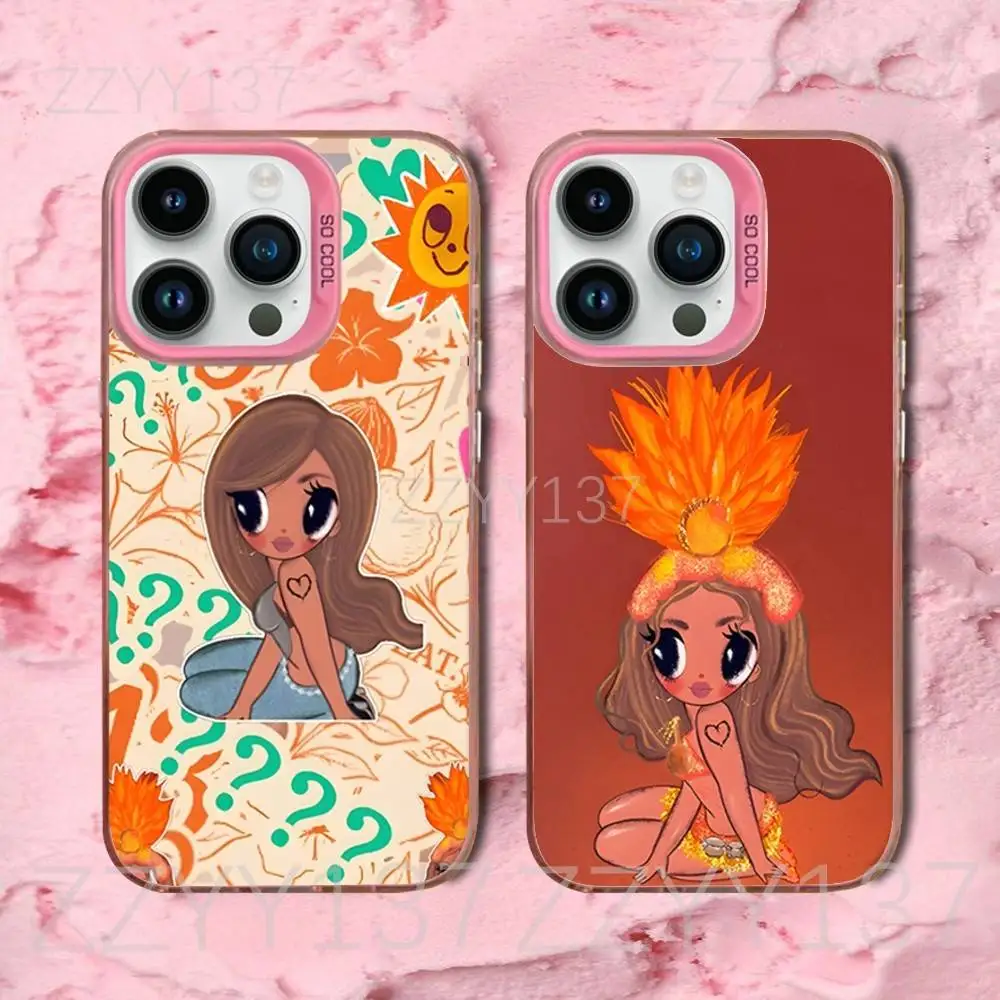 

Tropicoqueta Karol G Phone Case For iPhone 16,15,14,13,12,11,8,7,Pro,Max,Plus,Mini,XS,SE Candy Matte Shockproof Pink Cover