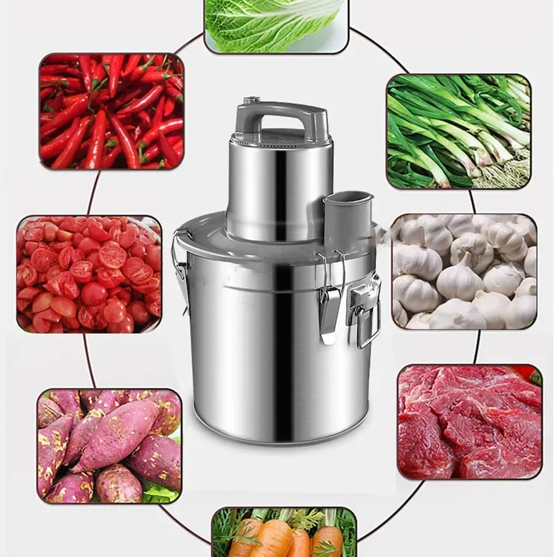 المنزلية 220 فولت 20L مفرمة اللحم المتضخم آلة لصق الثوم التجارية المفروم الزنجبيل قطعة أثرية قطاعة الخضراوات الكهربائية كانتي