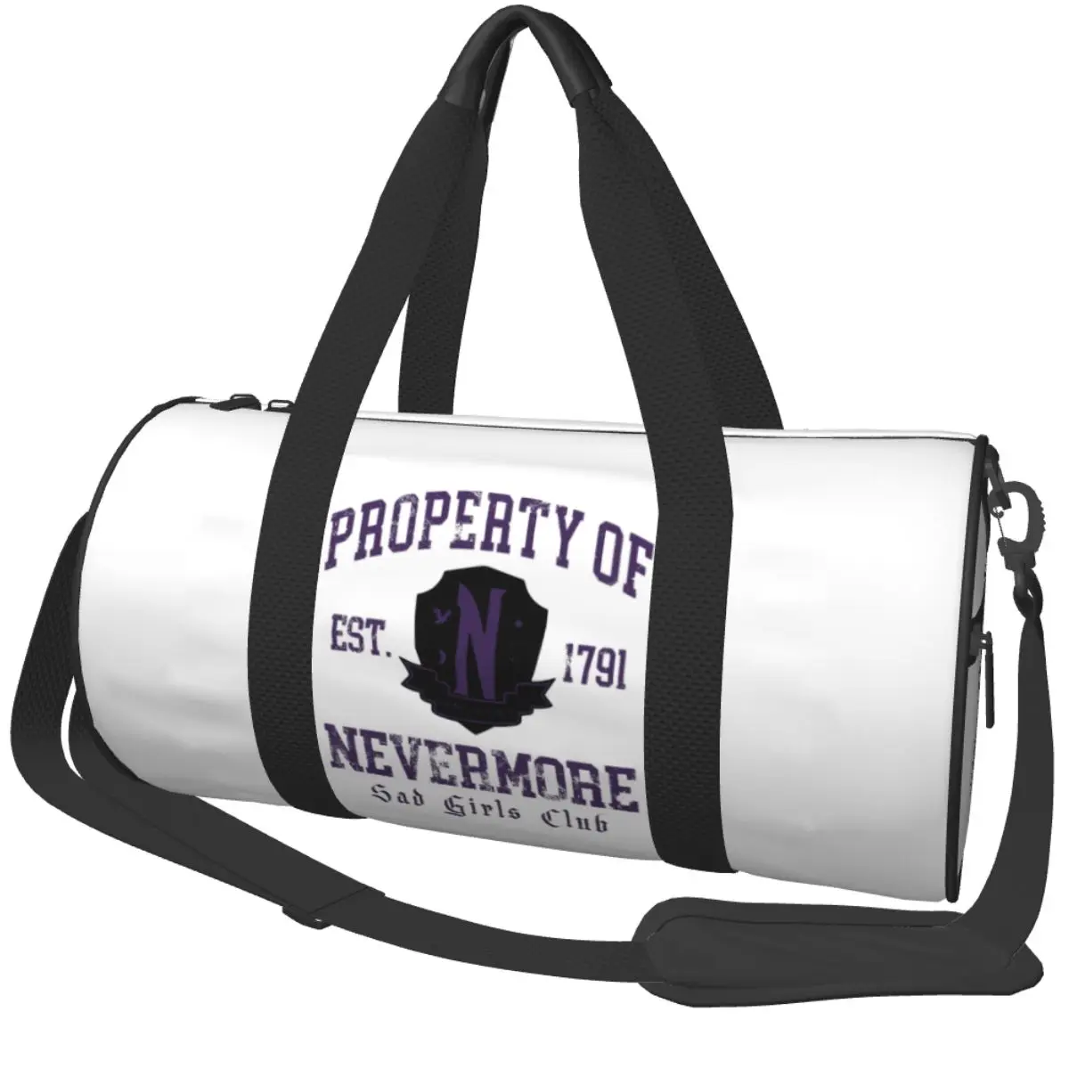 

Спортивная сумка Nevermore Academy с эмблемой, спортивная сумка, большая вместительная водонепроницаемая сумка для пары на заказ, милая дорожная тренировочная сумка для фитнеса