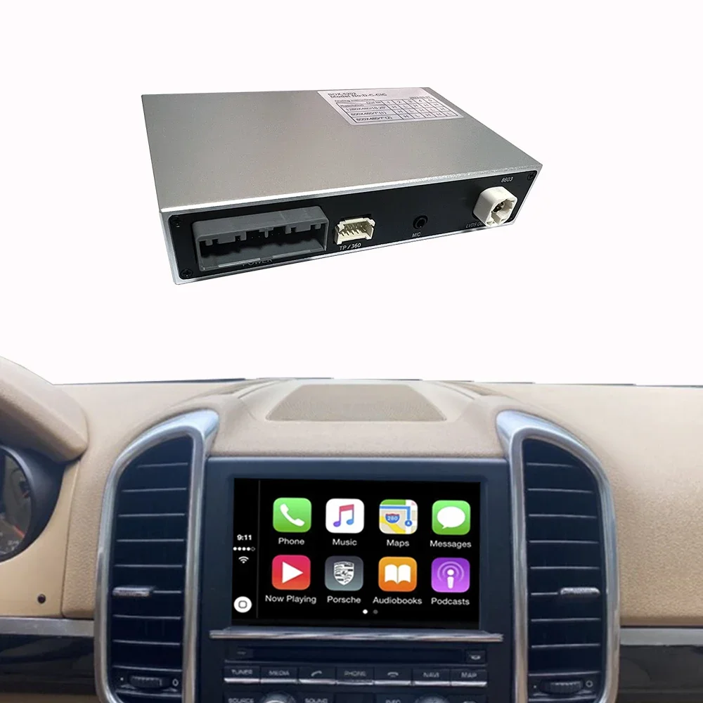 Wireless Apple Carplay for Porsche 987 Cayenne Macan Cayman PCM3.0 Android Auto Car Play Mirror Link Interface Ai Box