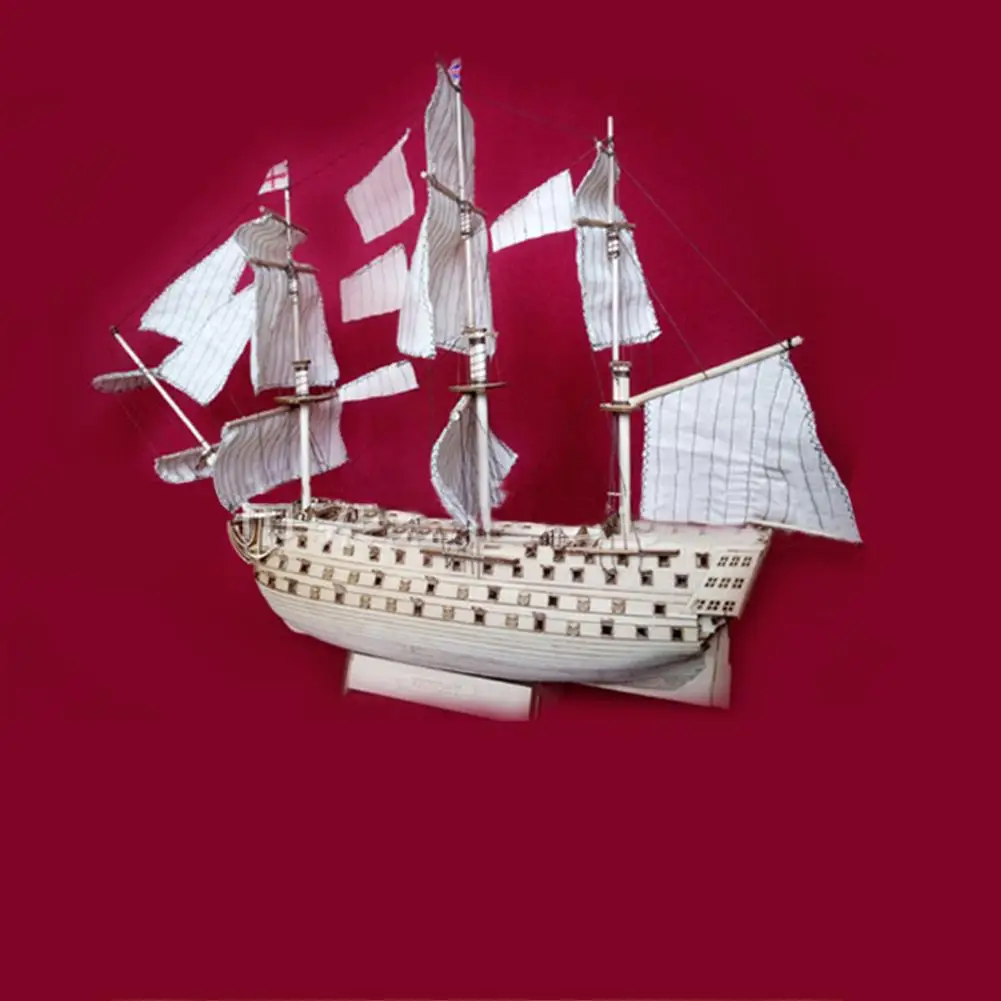 Assembling Building Kits Wood Ship Model Diy Assembled Royal Navy Wooden Model Ships The Victory Sailboat Modeling Toy Kit