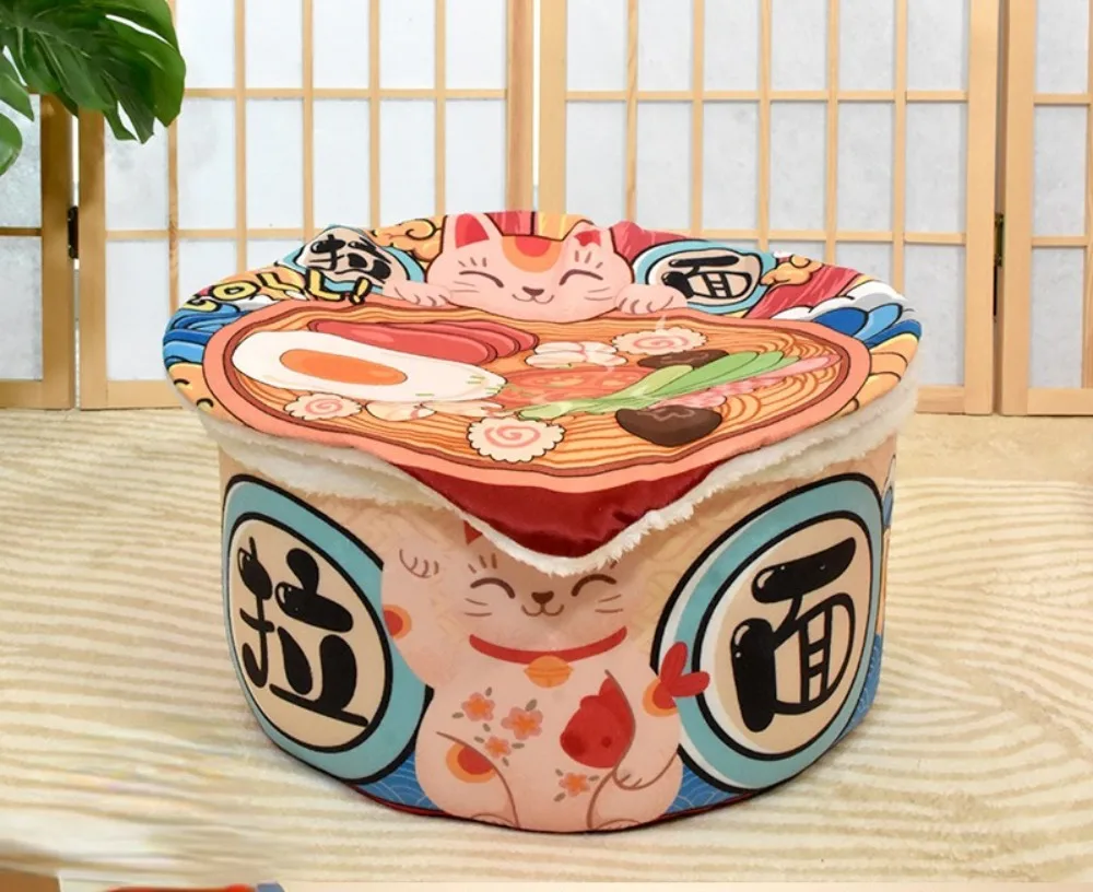 Imagem -05 - Multifuncional Instant Noodle Shape Cat House Cat Nest Sofá-cama Confortável Pet House Cama Macia Destacável Bonito