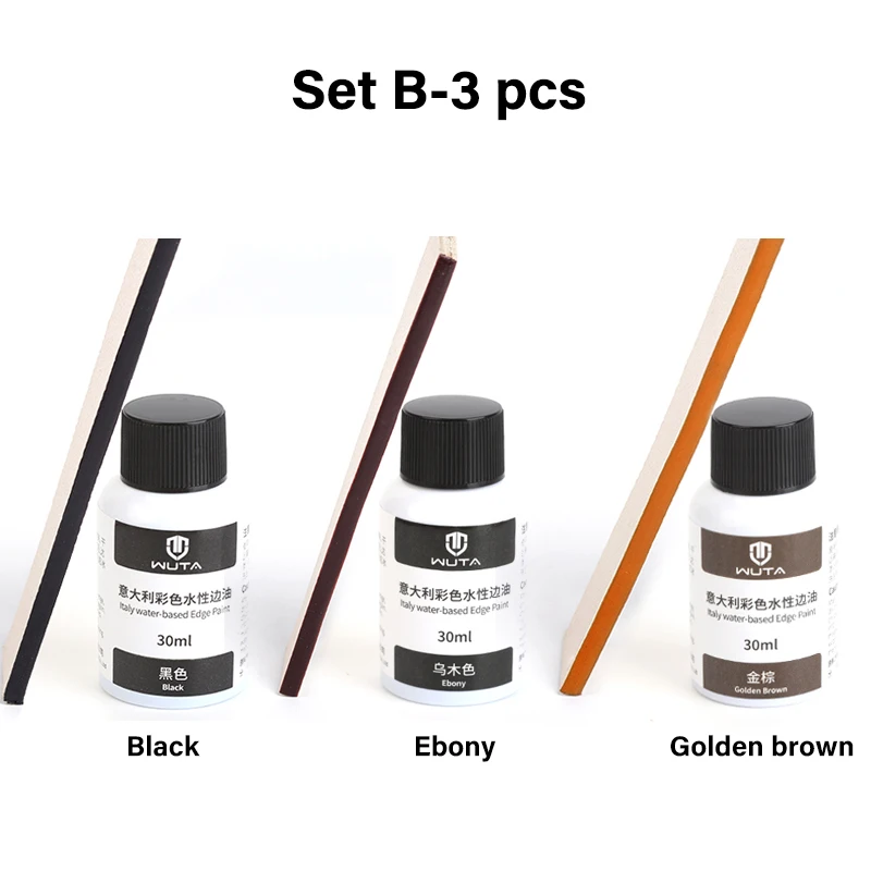 WUTA 30 ml professionelle Lederrandfarbe, Ölfarbe, Randverband, Farbmäntel, Leder-Finish, Zubehör, DIY-Handwerk, Leder-Schuhkanten