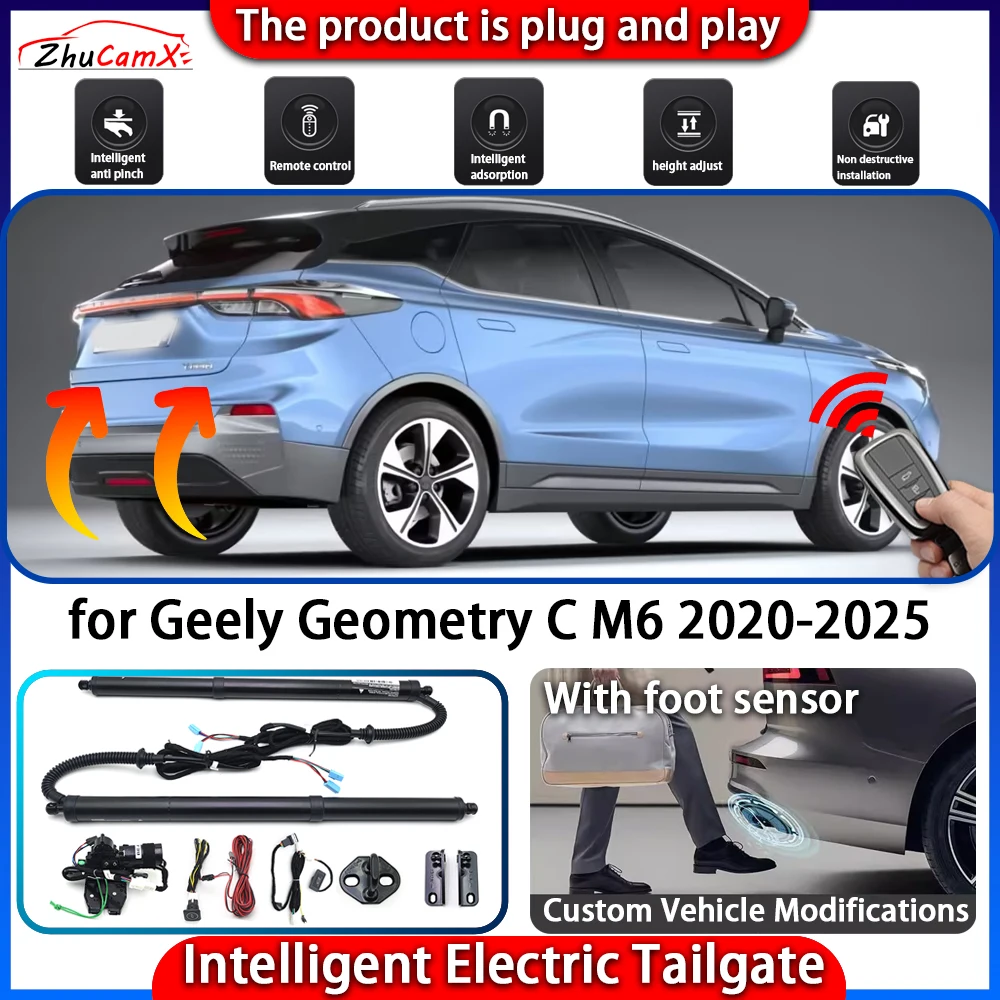 

ZhuCamX Smart Powered Tailgate System for Geely Geometry C M6 2020-2025 Automatic Intelligent Electric Trunk Lift Control Kit