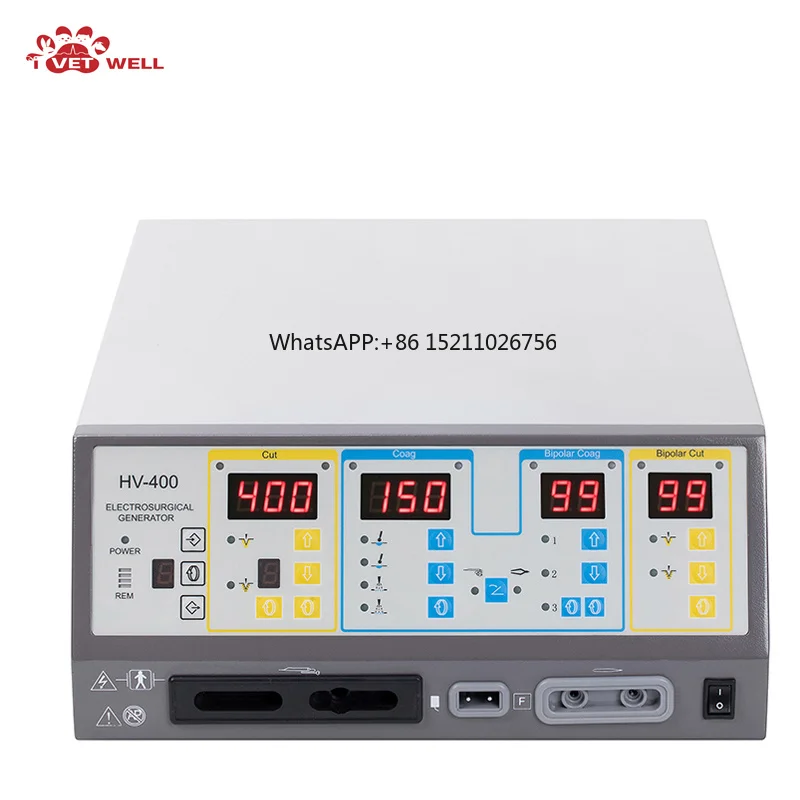 Professional Veterinary Electrosurgical Unit with Digital Control System Bipolar Functionality 100-240V Power 512kHz Frequency