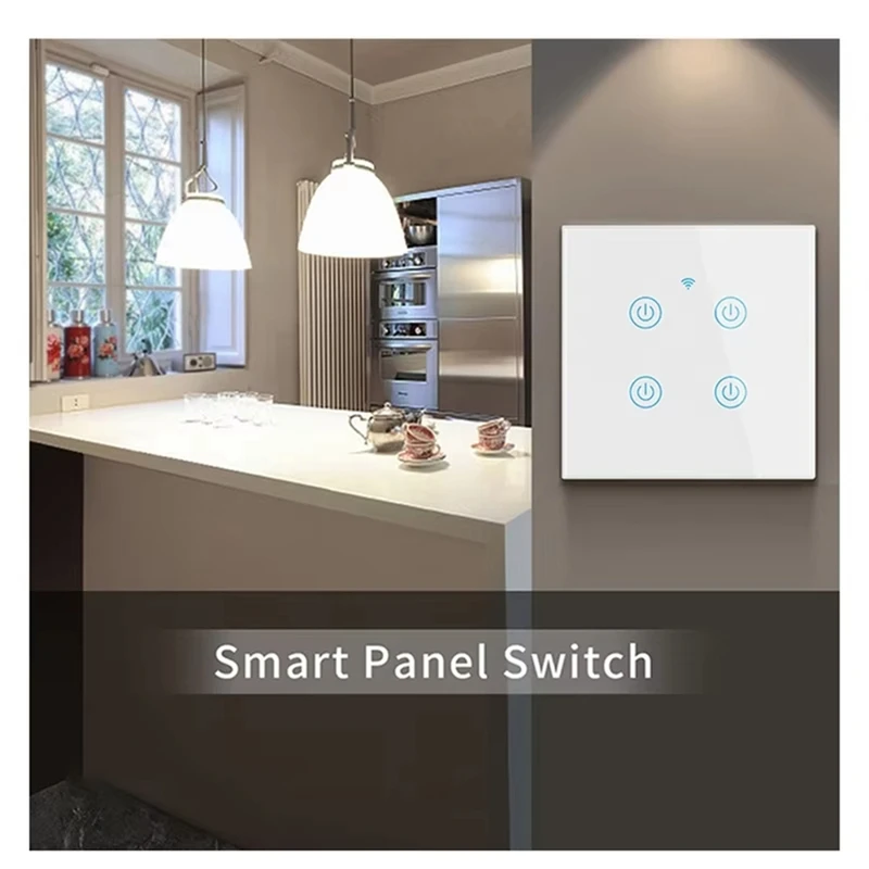 ABRU-Cerhot Homekit واي فاي مفتاح ذكي مفتاح اللمس سيري التحكم 1/2/3/4 عصابة لا حاجة محايدة ومحايدة وضع مزدوج الاتحاد الأوروبي التوصيل