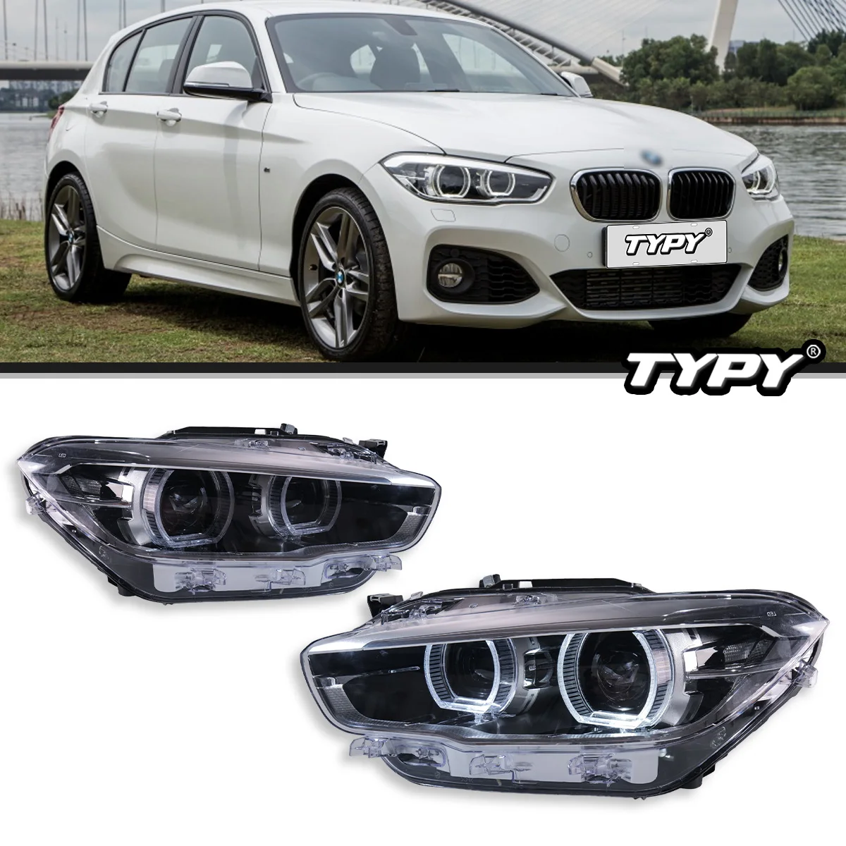 

TYPY Car Lights For BMW 1 Series 2015-2018 F20 Headlight LED Projetor head Lamp Daytime Running Light Automotive Accessories