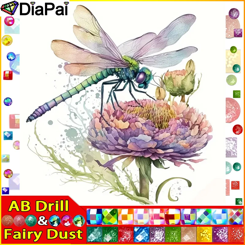 DIAPAI Fairy Dust AB Diamond Painting Full Square/Round Diamond