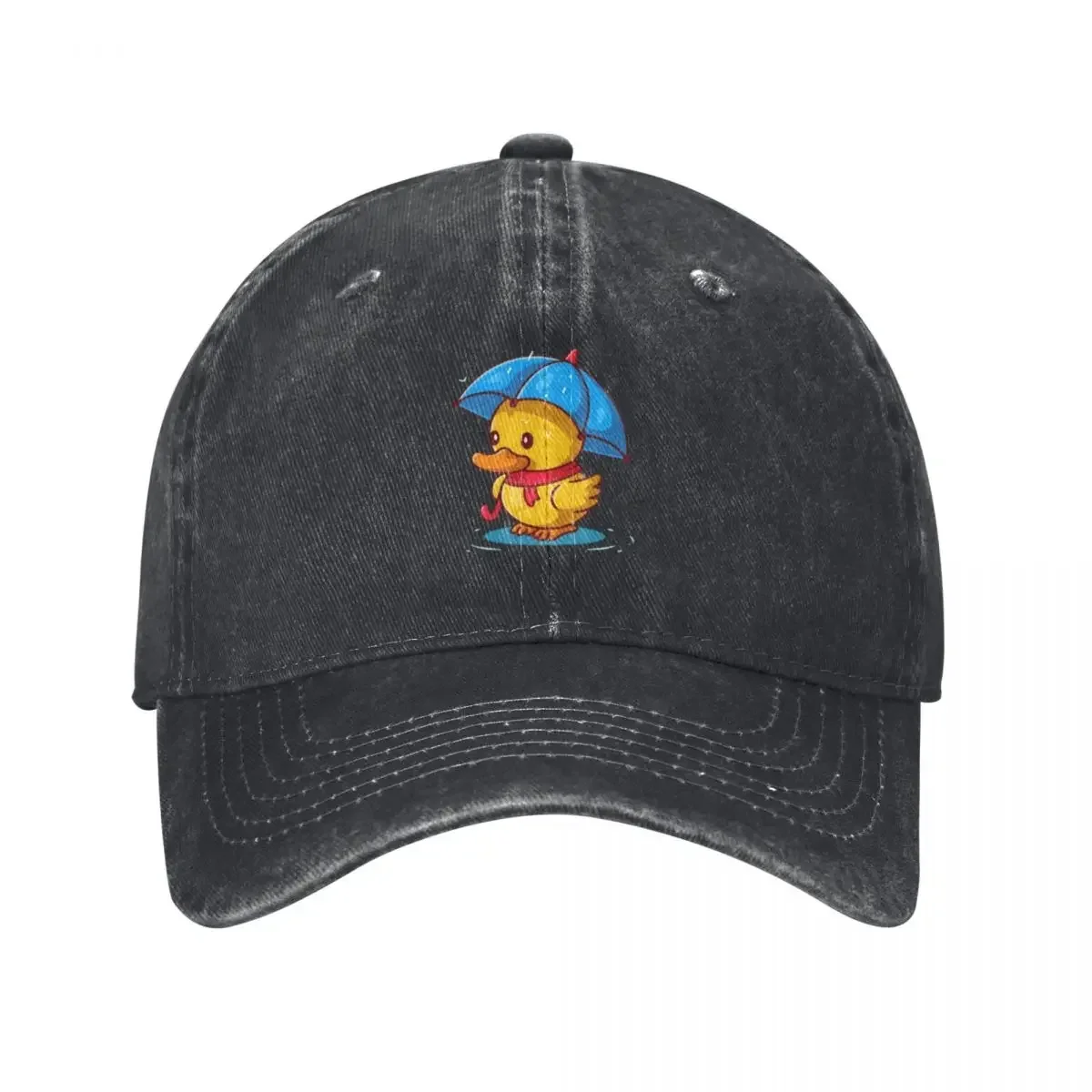 Baby duck with umbrella Baseball Cap beach hat Streetwear Golf Women Men's