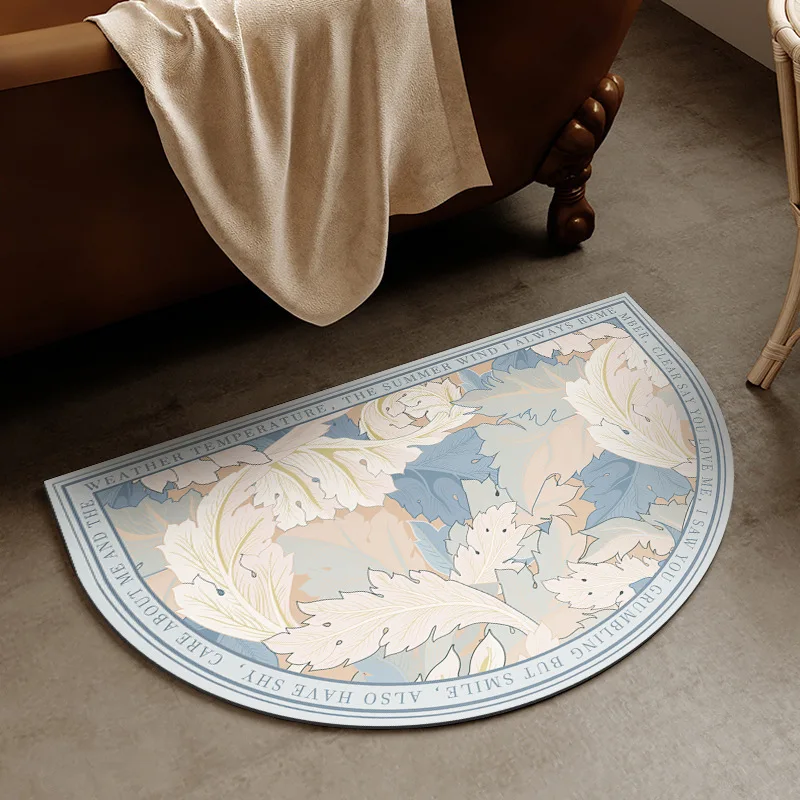 Nordic cross-border style, diatomaceous earth bathroom door, absorbent anti slip quick drying foot pad