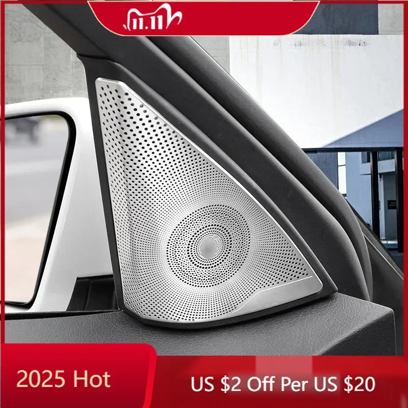 

Styling Mouldings Car Audio Speaker Cover Trim Car Door Horn Cover Trim Auto Accessories Interior for Mercedes Benz C Class W204