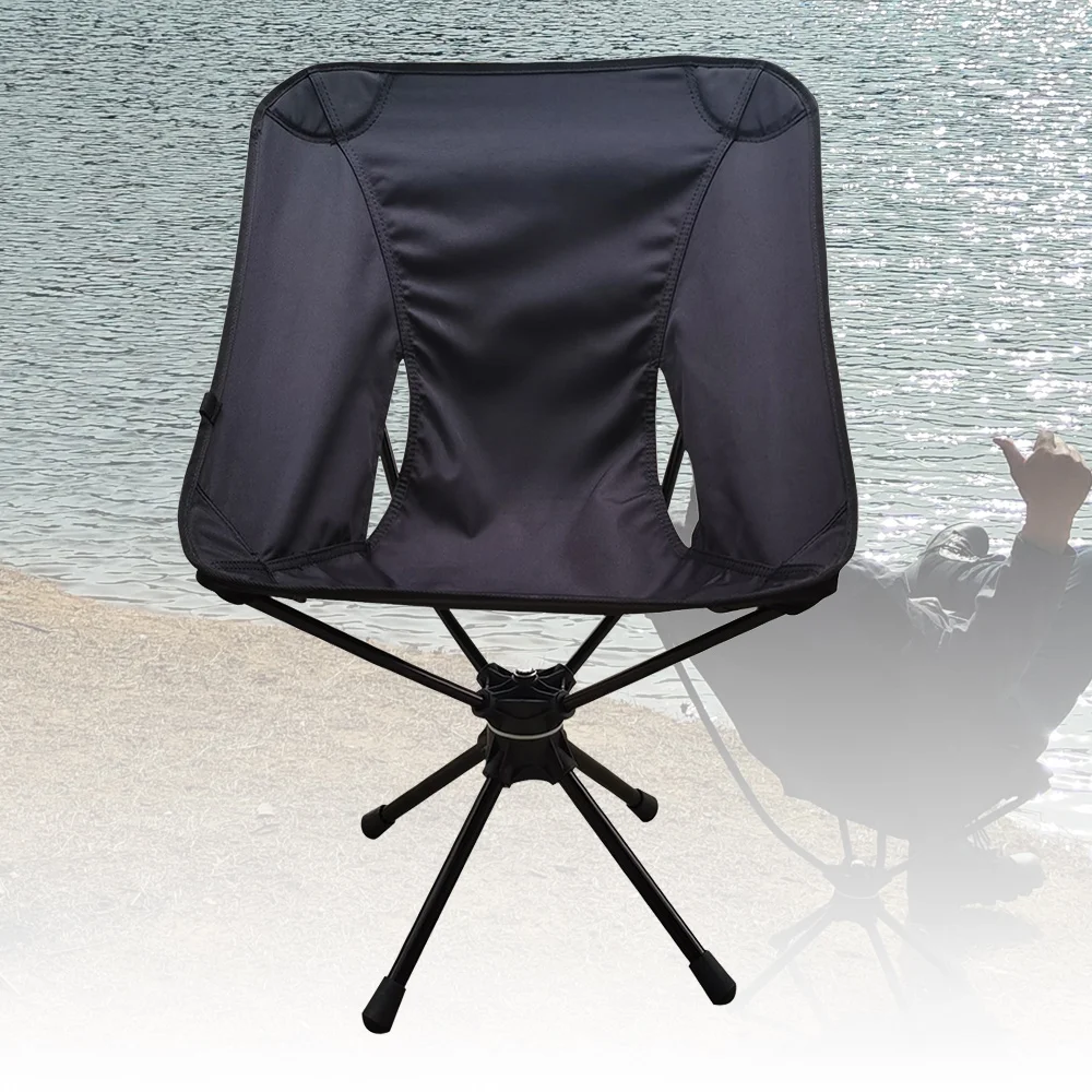 

Swivel Chair Outdoor Portable Folding Camping Chair Compact Swivel Seat for Fishing BBQ Hunting Hiking Beach Backpacking Tools