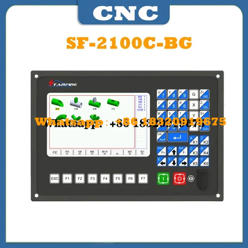 

CNC SF-2100C-BG plasma flame intersecting wire cutting machine system round tube and tube sheet cutting controller