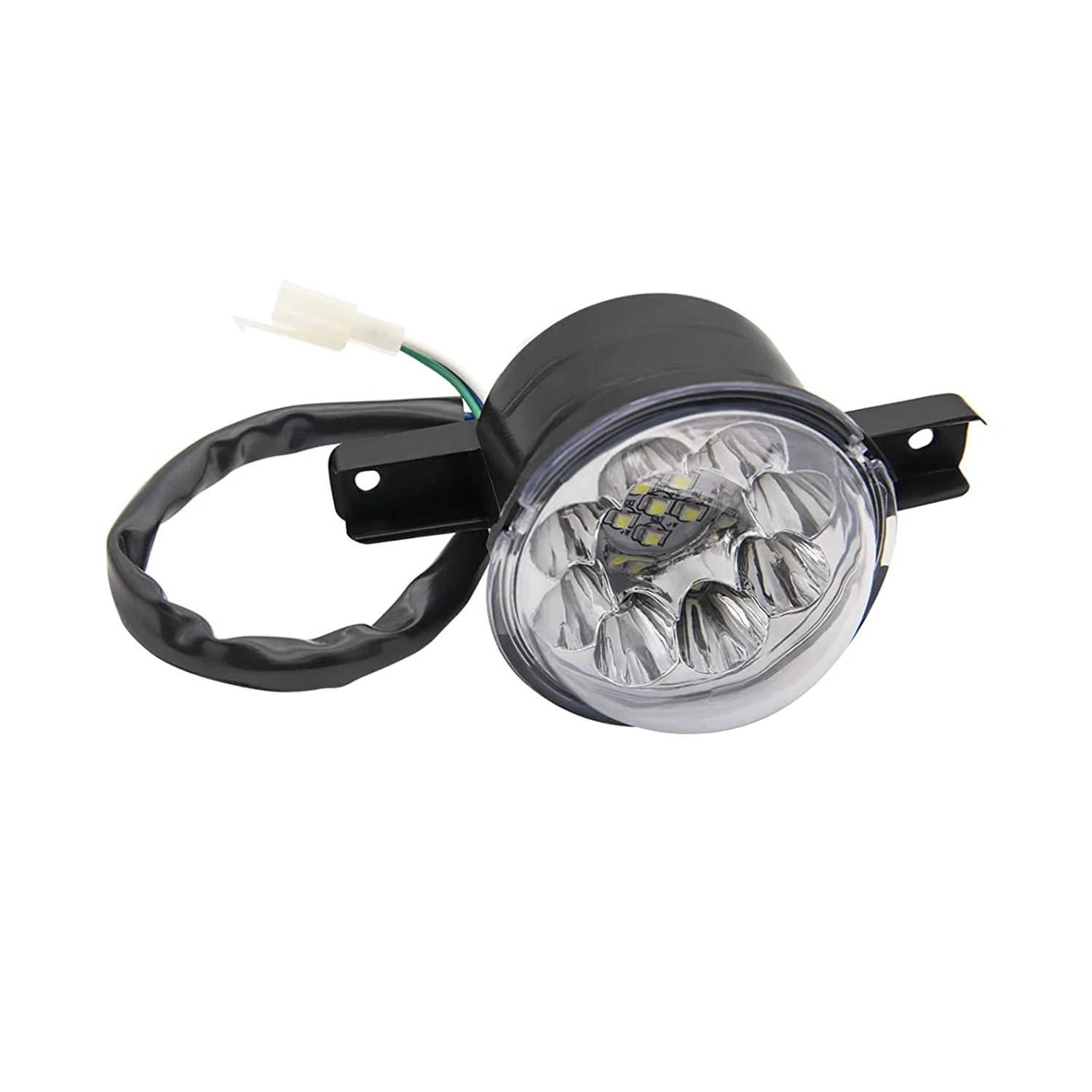 2 pçs 12v led atv farol dianteiro 125cc 150cc 250cc 300cc faróis para chinês taotao jcl baja yamoto kazuma roketa