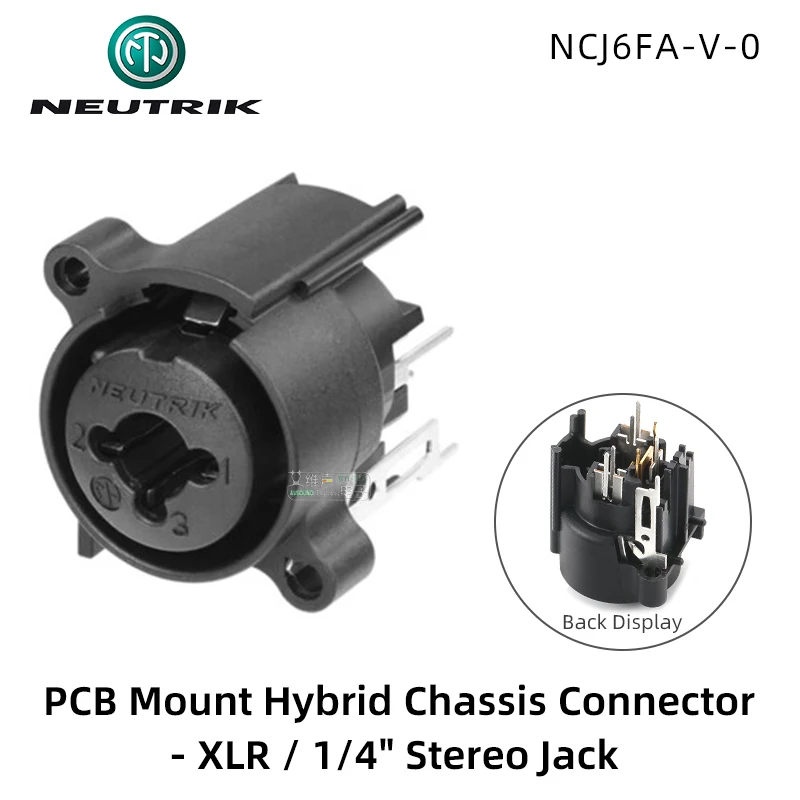 16ch コネクターパネル Neutrik コンボジャック仕様 XLR&TRS Amazon.com: Neutrik NCJ6FA-V 3-Pole XLR Female Receptacle with 1/4