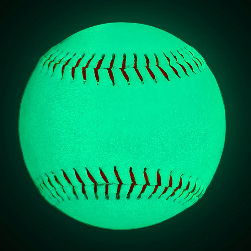 Bola de beisebol noctilucente de alta qualidade, brilho no escuro, luminoso, presentes para arremesso noturno, bater, novo, 1pc