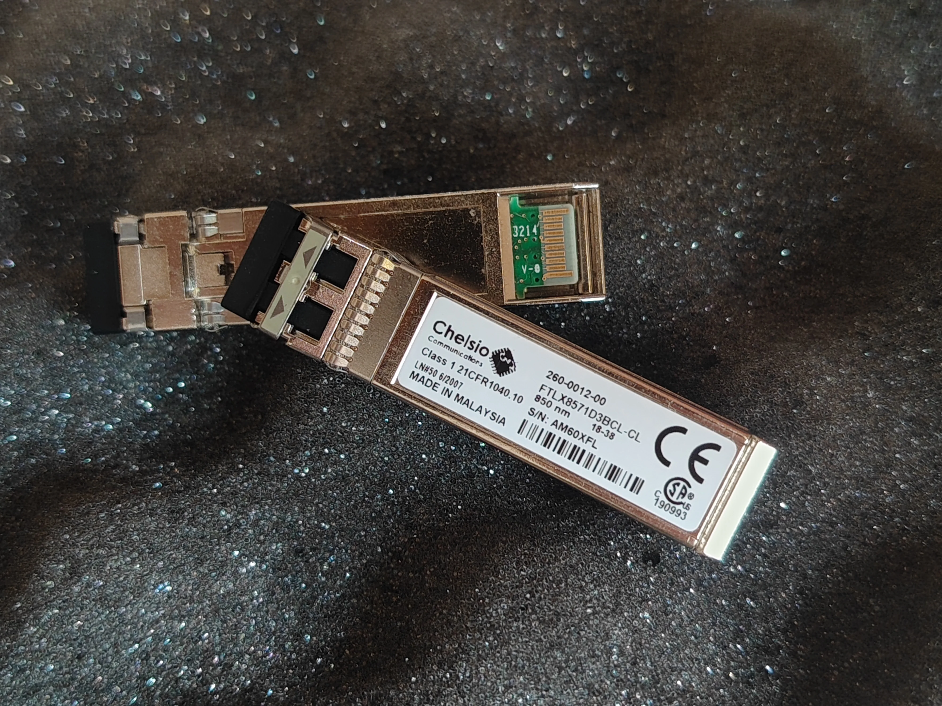 Chelsio 10G Fiber Modul260-0012-00 FTLX8571D3BCL-CL SM10G-SR Compatible 10GBASE-SR SFP+ Transceiver Module MMF 850NM 300M LC