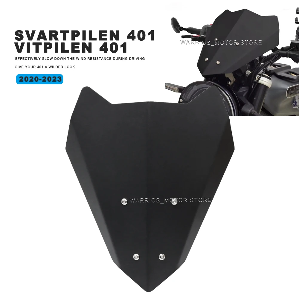 Für 401 Svartpilen 401 Vitpilen 401 2020-2023 Motorrad Aluminium legierung Windschutzscheibe Windschutz Visier Deflektor