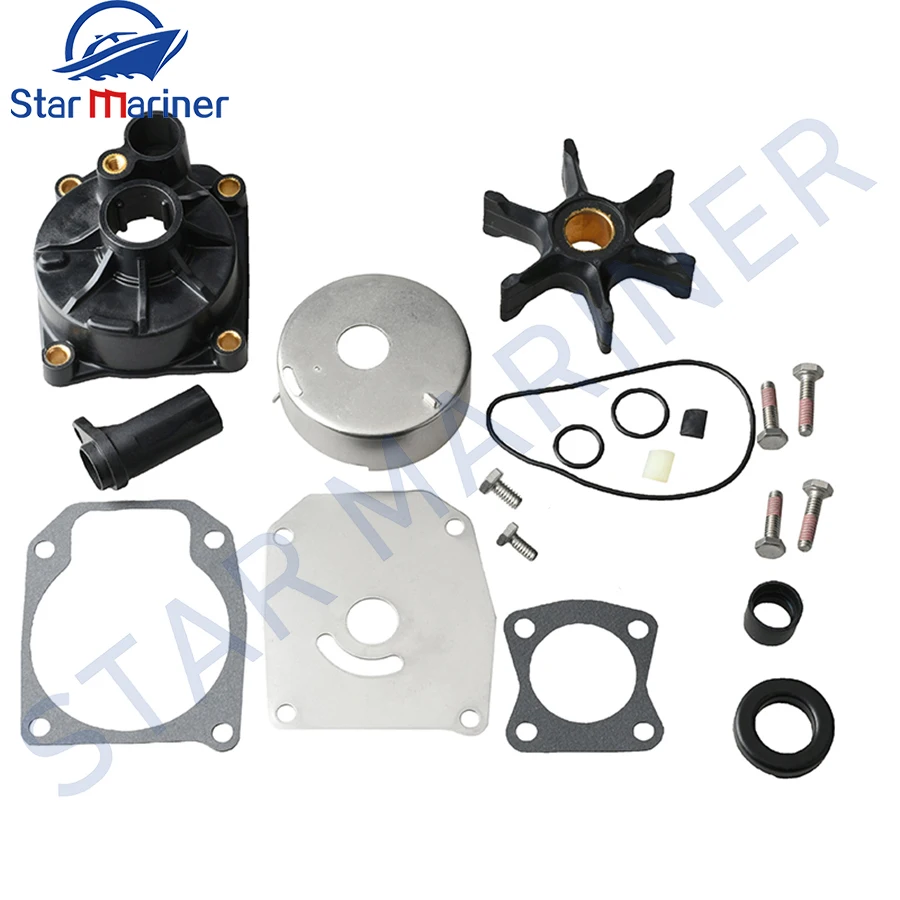 432955 438597 Water Pump Impeller Repair Kit For Johnson Evinrude Outboard OMC 60/65/70/75HP 18-3389 438597 432955 Boat Engine