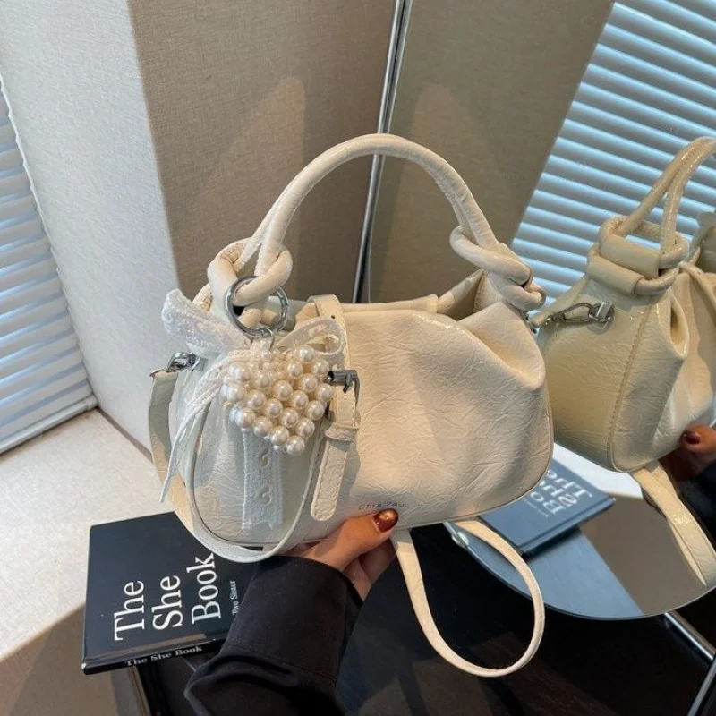 

Classic Women Handbag In High Gloss Box Leather With Structured Silhouette For A Polished Professional Look